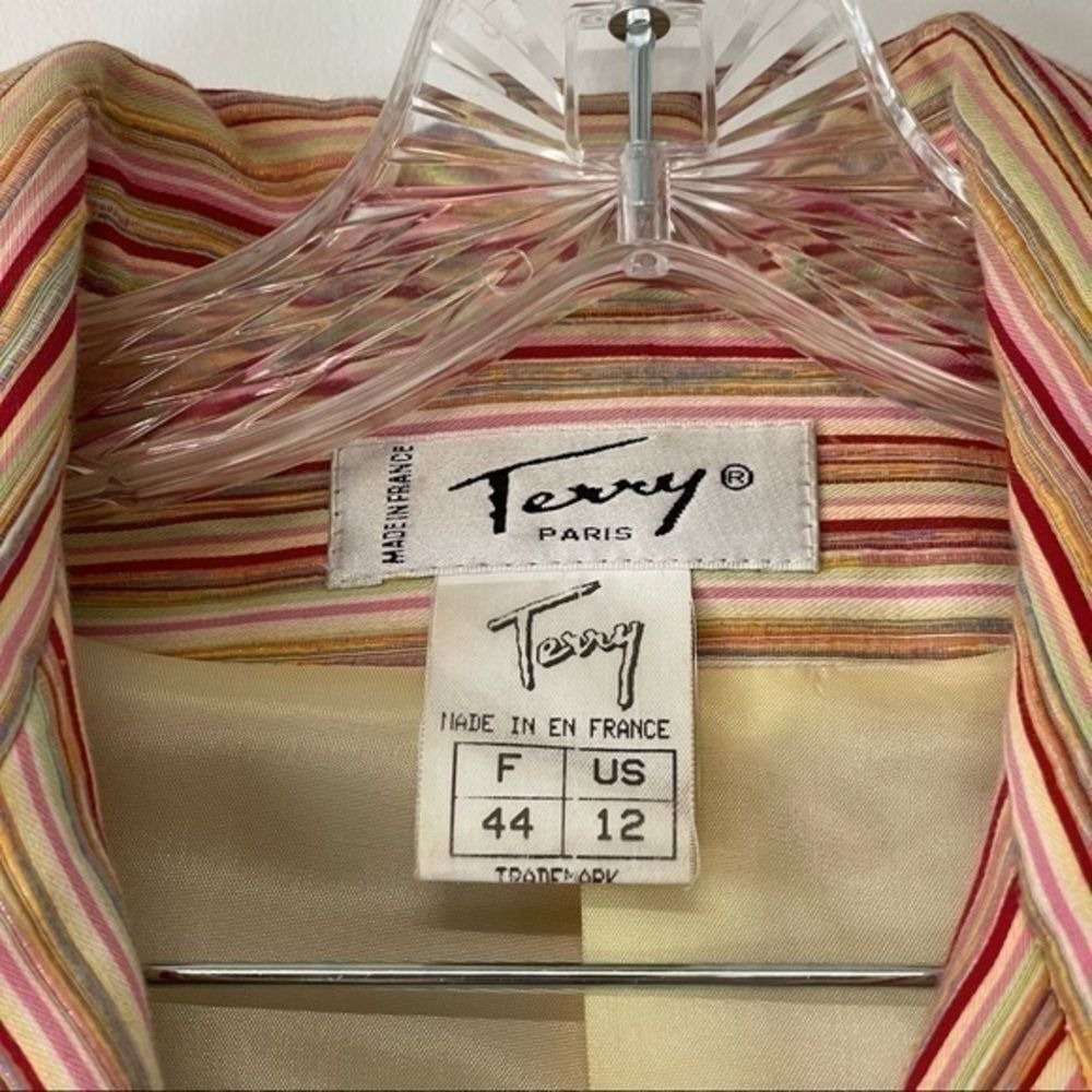 Gorgeous  1980's/90's Terry Paris Skirt Suit! Bold print and color scheme:)‎ - Picture 10 of 14